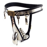 Male Chastity Belt With Urethral Plug Male Chastity